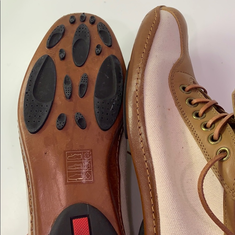 Prada Prada! Real deal! Oxford; cream & tan. Mint! - Picture 8 of 8